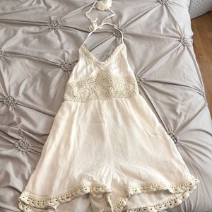 American eagle crochet romper